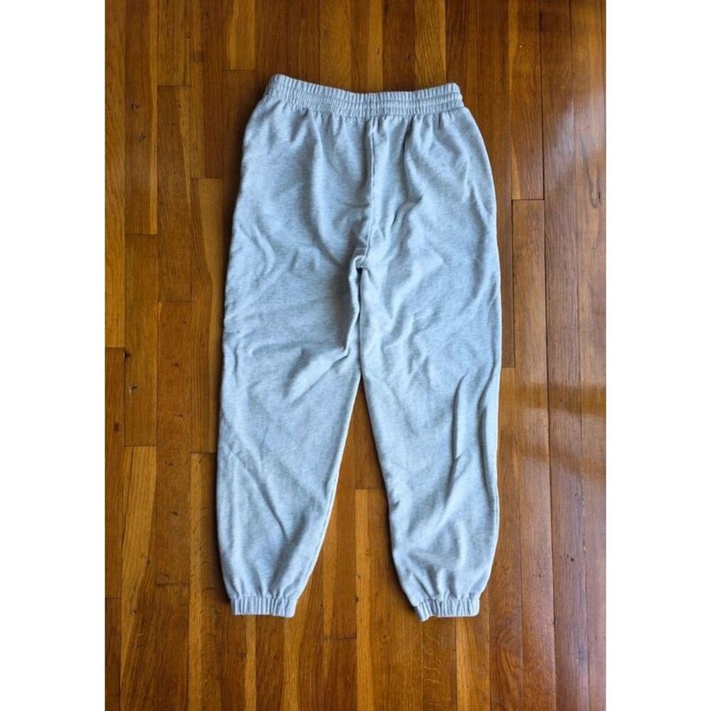 100% Cotton Y2K Graphic Streetwear - Drippy Purple Smiley Face Sweatpants Size M - Picture 3 of 7